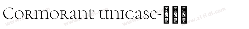 Cormorant unicase字体转换